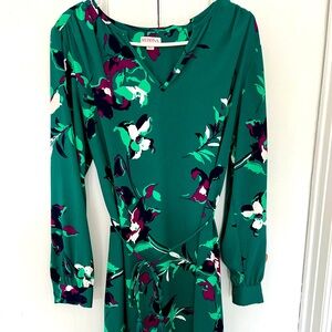 Long sleeve floral dress – size large